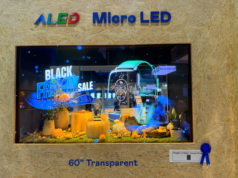 й60͸Micro LEDʾ”Micro LEDӦý”Micro LED͸֮Լ·ӣԿչ޷ƴӼ죬߱600 nitsȫ60%͸ʼNTSC 110%ɫ֣Ӧֳ